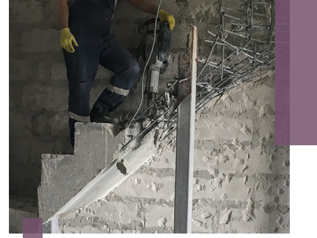 Демонтаж металлических и бетонных лестниц в Кинешме