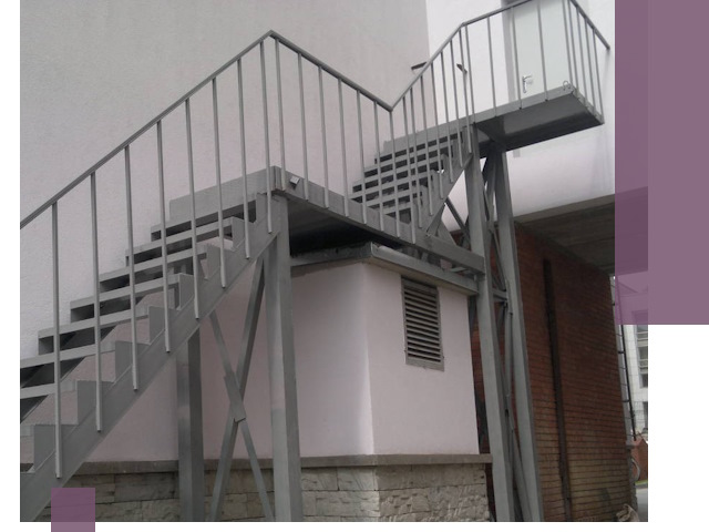 Монтаж пожарных лестниц под ключ в Кинешме с гарантией качества