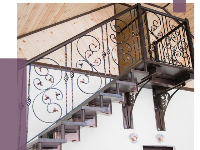 Кованые лестницы в Кинешме от 78835 руб. под ключ