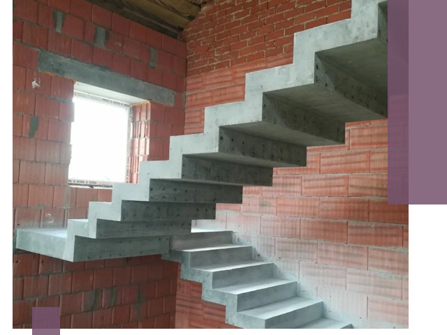 Бетонные лестницы под ключ в Кинешме: монтаж, демонтаж, ремонт