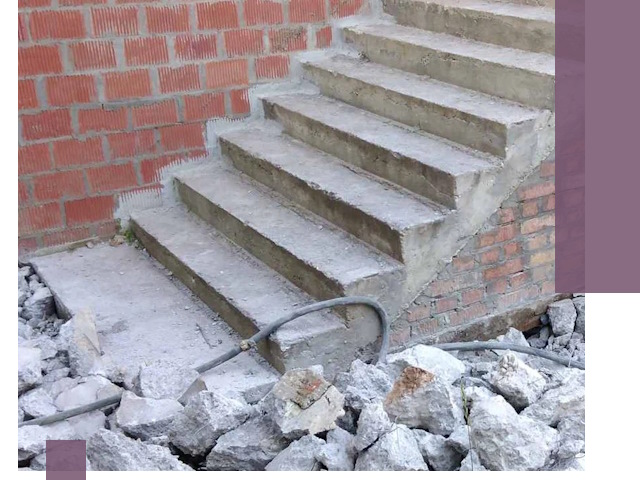 Демонтаж бетонных лестниц в Кинешме: быстро и безопасно