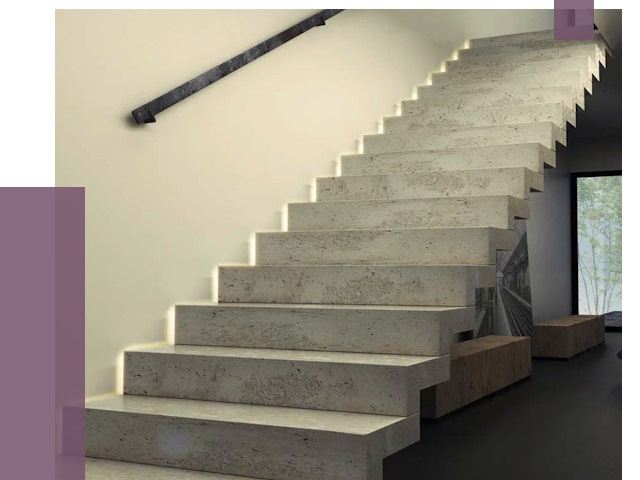 Облицовка бетонных лестниц в Кинешме от 4548 руб/м2