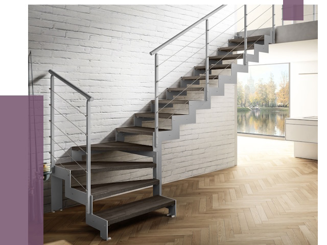 Г-образные лестницы под ключ в Кинешме от 36638 руб. | ПРОЛЁТ-Кнш