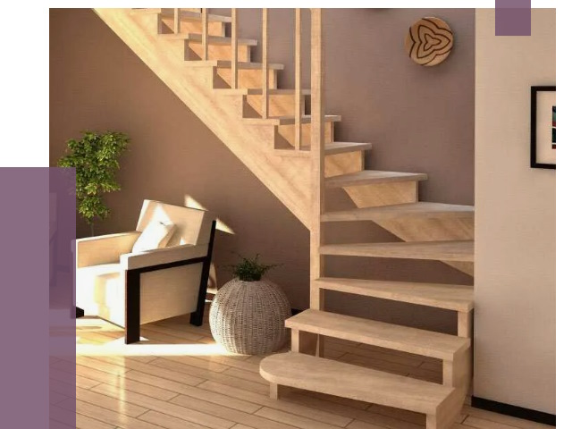 Изготовление Г-образных лестниц в Кинешме от 18698 руб. 