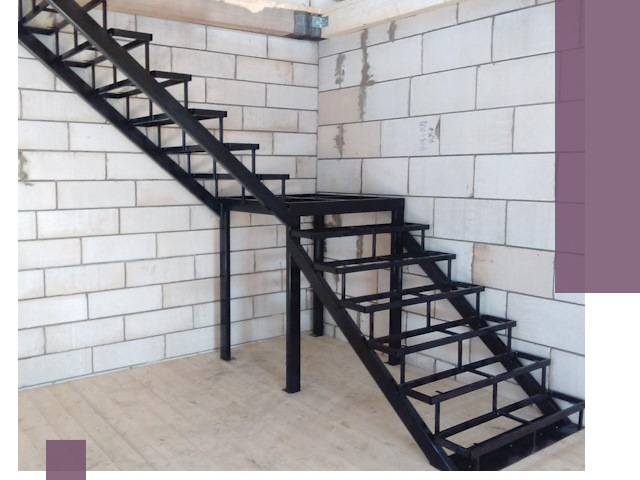 Лестницы на металлокаркасе под ключ в Кинешме — изготовление и монтаж