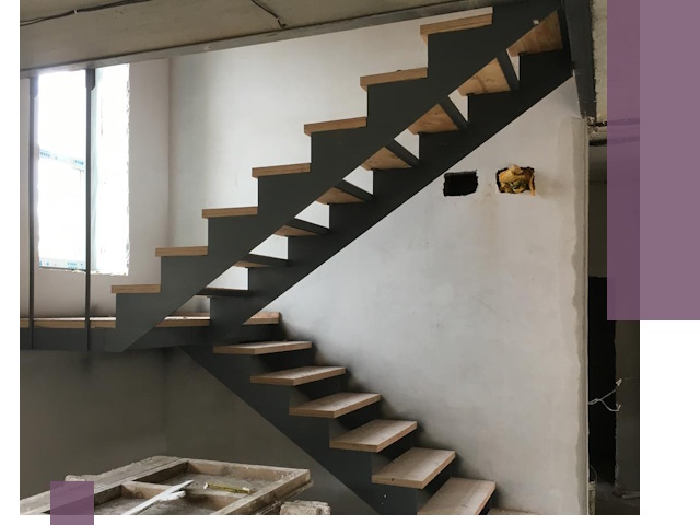 Изготовление лестниц на металлокаркасе в Кинешме от производителя