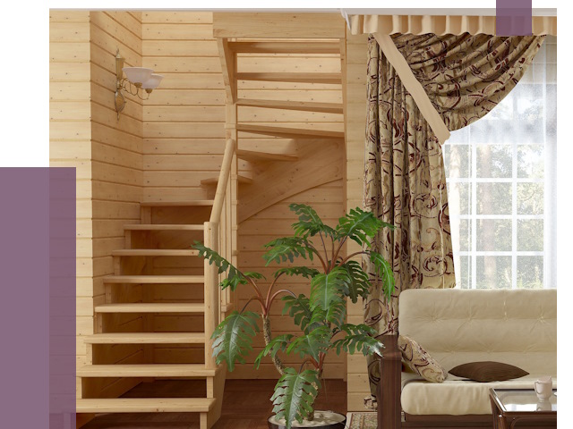 Лестницы для дачи в Кинешме от 75044 руб.  | ПРОЛЁТ-Кнш