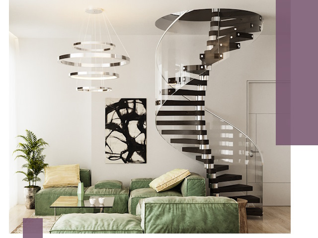 Лестницы для двухуровневой квартиры в Кинешме — изготовление и монтаж