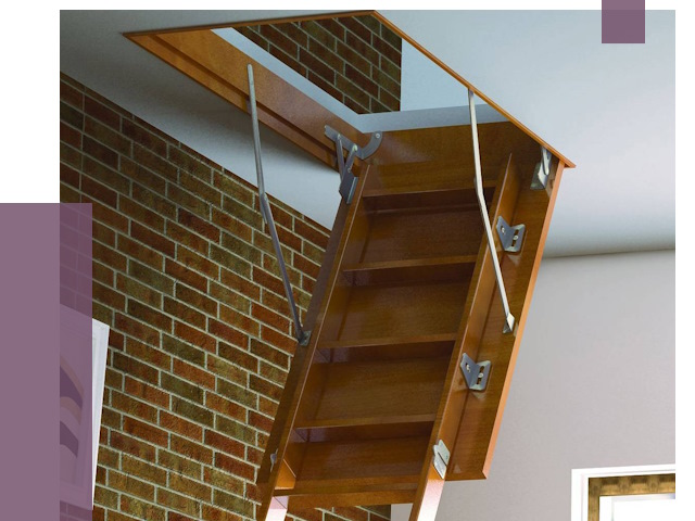 Установка чердачной лестницы в Кинешме от 7732 руб. | ПРОЛЁТ-Кнш