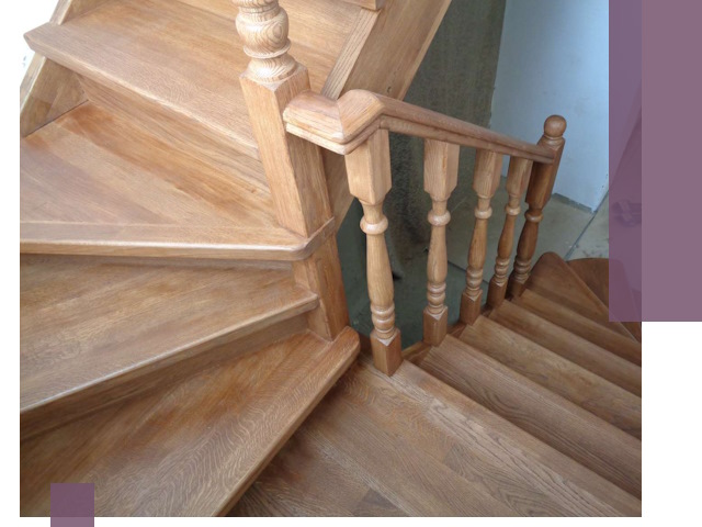 Дубовые лестницы под ключ в Кинешме: изготовление и монтаж