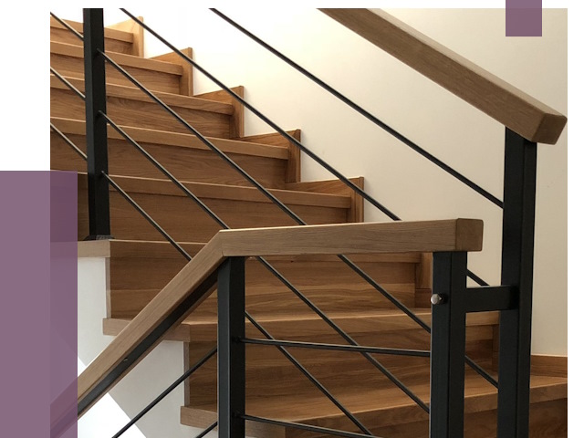 Обшивка металлической лестницы деревом в Кинешме от 4295 руб. 