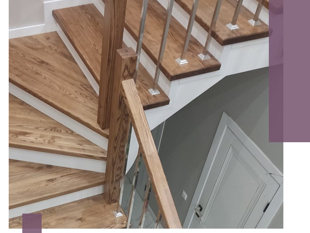 Обшивка металлических лестниц под ключ в Кинешме