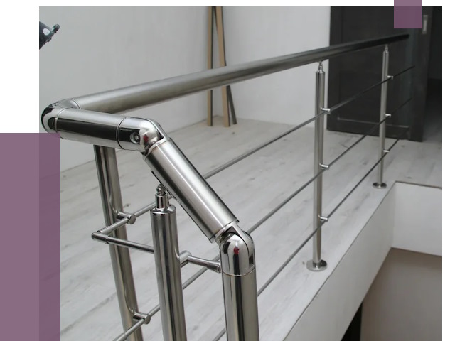 Перила из нержавеющей стали в Кинешме от 8894 руб. под ключ | ПРОЛЁТ-Кнш