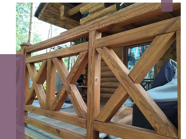 Деревянные перила под ключ в Кинешме от 7580 руб. 