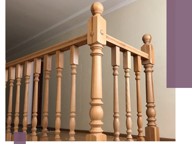 Деревянные перила на заказ в Кинешме: монтаж и изготовление