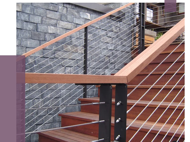 Тросовые перила под ключ в Кинешме от 7681 руб. 