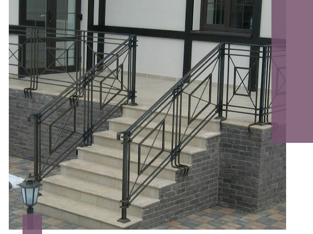 Перила для крыльца в Кинешме — монтаж, изготовление и установка