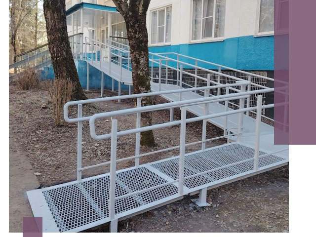 Пандусы под ключ в Кинешме: изготовление, монтаж и демонтаж