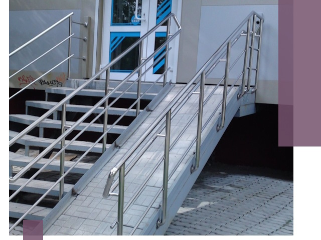 Пандус на крыльцо под ключ в Кинешме: монтаж и изготовление