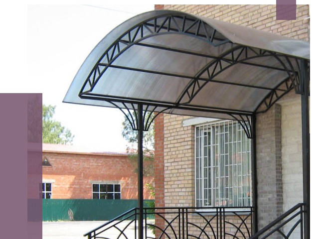 Металлические навесы и козырьки в Кинешме от 12634 руб.