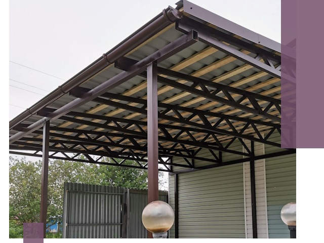 Навесы под ключ в Кинешме: изготовление, монтаж и гарантия