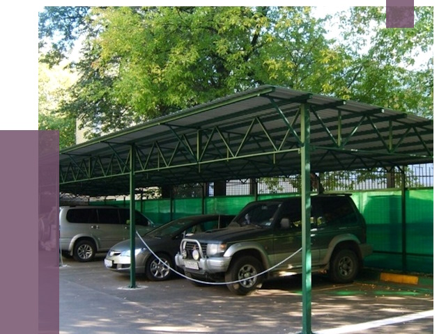 Навесы для парковки в Кинешме от 79340 руб. заказать | ПРОЛЁТ-Кнш