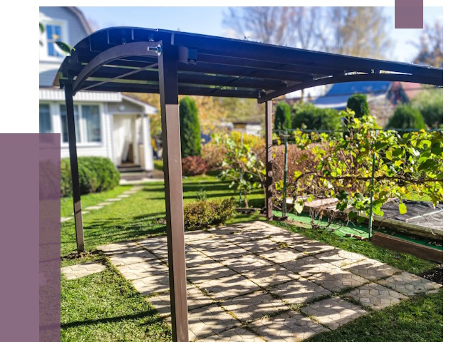 Навесы для дачи в Кинешме от 12583 руб. под ключ — ПРОЛЁТ-Кнш