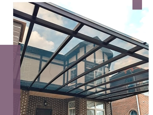 Навесы из поликарбоната в Кинешме от 8510 руб. под ключ — ПРОЛЁТ-Кнш