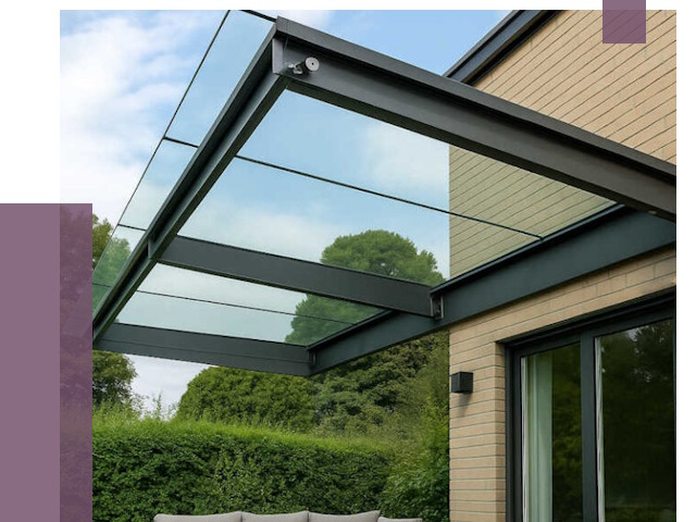 Стеклянные навесы и козырьки в Кинешме от 12128 руб.