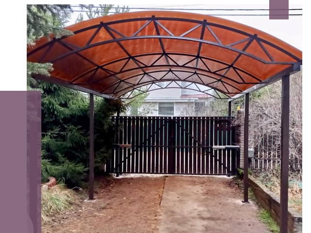 Арочные навесы в Кинешме от 12583 руб. — изготовление и монтаж | ПРОЛЁТ-Кнш