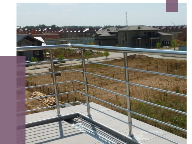 Парапеты из нержавеющей стали в Кинешме от 7883 руб. за м² | ПРОЛЁТ-Кнш