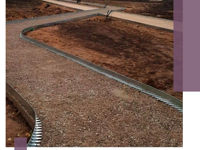 Металлические бордюры под ключ в Кинешме — изготовление и монтаж