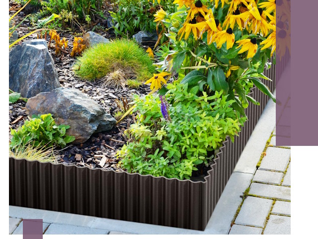 Металлические бордюры для клумб в Кинешме — производство и монтаж